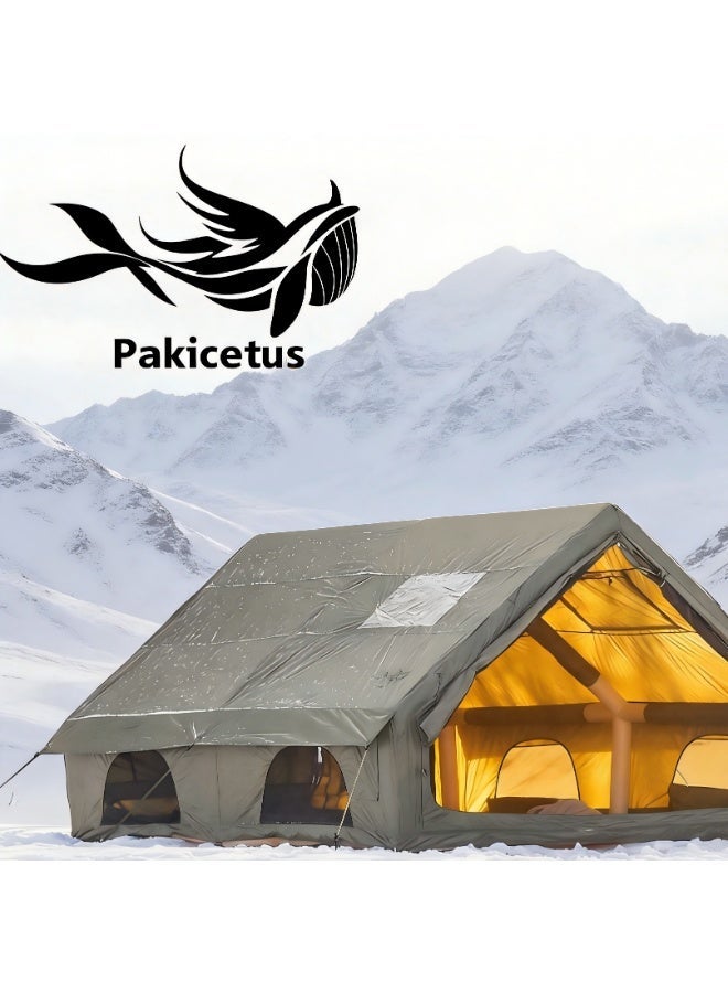 Pakicetus Super Large12㎡ Easy Set Inflatable Camping Tent, Four Seasons Universal, Safe Haven - Image 1